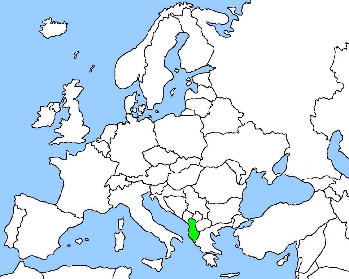 peta dari Albania peta lokasi