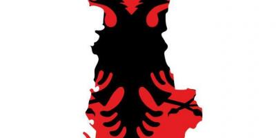 Peta dari bendera Albania