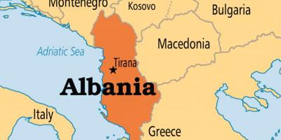 Peta dari tirana-Albania