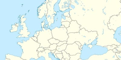 Peta dari Albania di eropa